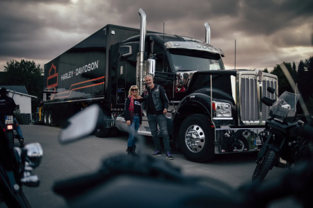 Harley-Davidson truck tijdens de Harley Days Willingen
