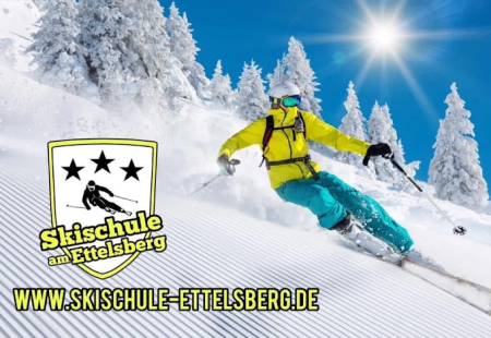 Schild der Skischule am Ettelsberg in Willingen