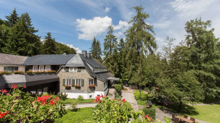 Luftaufnahme der Ferienhäuser in Willingen im Sommer